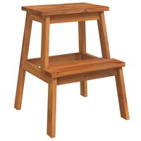vidaXL 2 Step Stool 40x38x50 cm Solid Wood Acacia,  vidaXL 2 Step Stool 40x38x50 cm Solid Wood Acacia