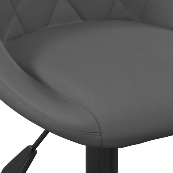 vidaXL Bar Stool Dark Grey Velvet