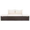 vidaXL Garden Bed Brown 195x60 cm Poly Rattan