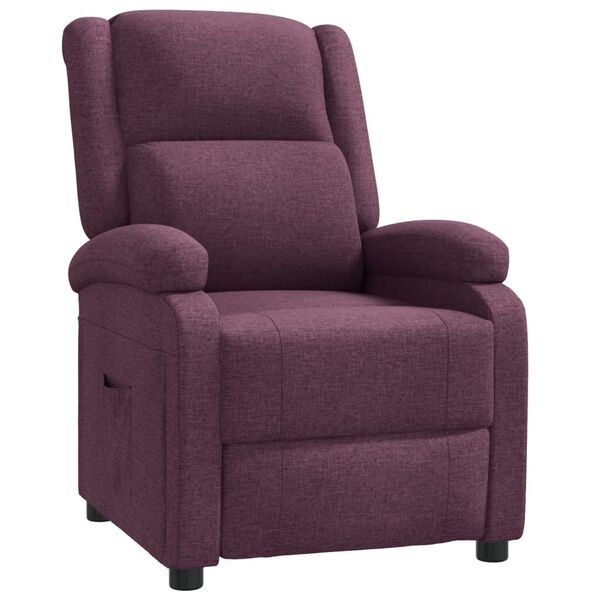 vidaXL Recliner Chair Cream Fabric
