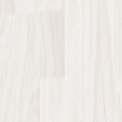 vidaXL Bed Frame without Mattress White Solid Wood King Size