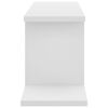 vidaXL Wall-Mounted TV Shelf White 125x18x23 cm Engineered Wood