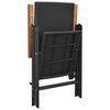 vidaXL Garden Chairs 4 pcs Poly Rattan Black