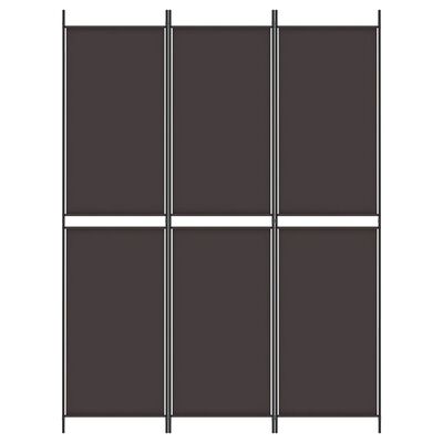vidaXL 3-Panel Room Divider Brown 150x200 cm Fabric, brown vidaXL 3-Panel Room Divider Brown 150x200 cm Fabric