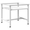 Washing Machine Pedestal with Pull-Out Shelf White