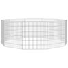 vidaXL Free Range Animal Enclosure 10-Panel 54x60 cm Galvanised Iron