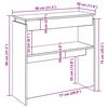 vidaXL Console Table White 80x30x80 cm Engineered Wood