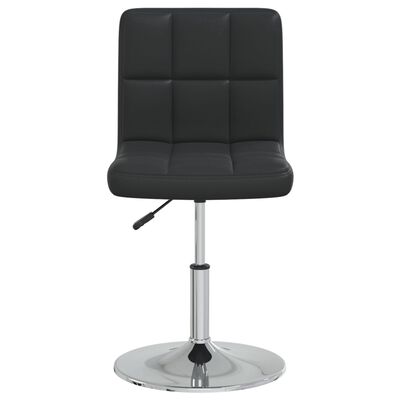 vidaXL Dining Chair Black Faux Leather, black vidaXL Dining Chair Black Faux Leather
