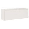 vidaXL TV Cabinets 3 pcs White Solid Wood Pine
