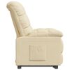 vidaXL Recliner Chair Cream Fabric