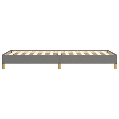 vidaXL Bed Frame without Mattress Dark Grey 92x187 cm Single Fabric, dark grey vidaXL Bed Frame without Mattress Dark Grey 92x187 cm Single Fabric