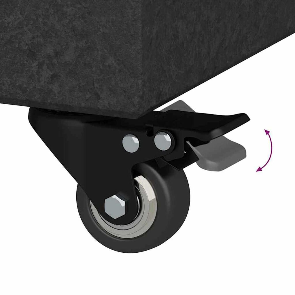 vidaXL Umbrella Base Black 45x25x8 cm Granite