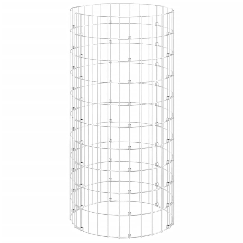 vidaXL Garden Composter Ø50x100 cm Galvanised Steel