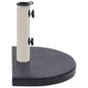 vidaXL Umbrella Base Black 40x28x4 cm Granite