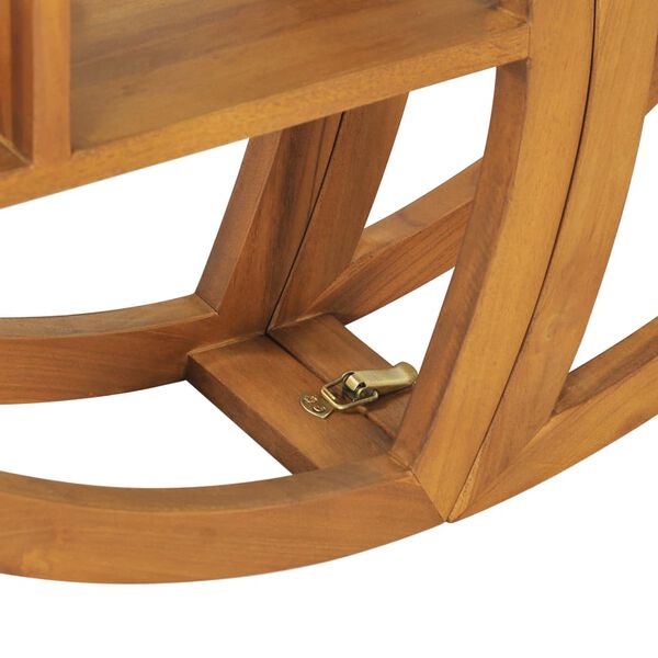 vidaXL Yin Yang Wall Shelf 100x20x100 cm Solid Teak Wood