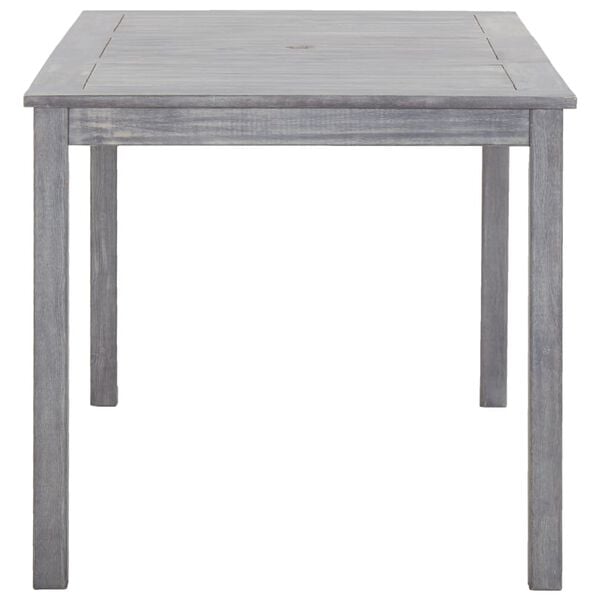 vidaXL 5 Piece Outdoor Dining Set Grey Solid Acacia Wood