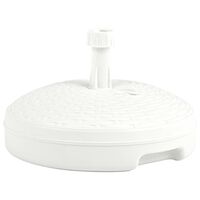 vidaXL Umbrella Base Sand/Water Filled 20 L White Plastic Rattan, white vidaXL Umbrella Base Sand/Water Filled 20 L White Plastic Rattan