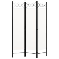 vidaXL 3-Panel Room Divider White 120x180 cm, white vidaXL 3-Panel Room Divider White 120x180 cm