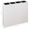 vidaXL Garden Raised Bed with 4 Pots 2 pcs Poly Rattan White(2x45427)
