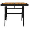 vidaXL 5 Piece Outdoor Dining Set Poly Rattan Black