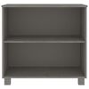 vidaXL Sideboard HAMAR Light Grey 85x35x80 cm Solid Wood Pine