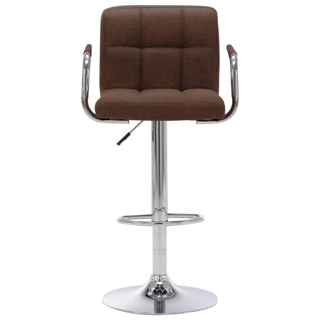 vidaXL Bar Stool Brown Fabric