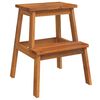 vidaXL 2 Step Stool 40x38x50 cm Solid Wood Acacia