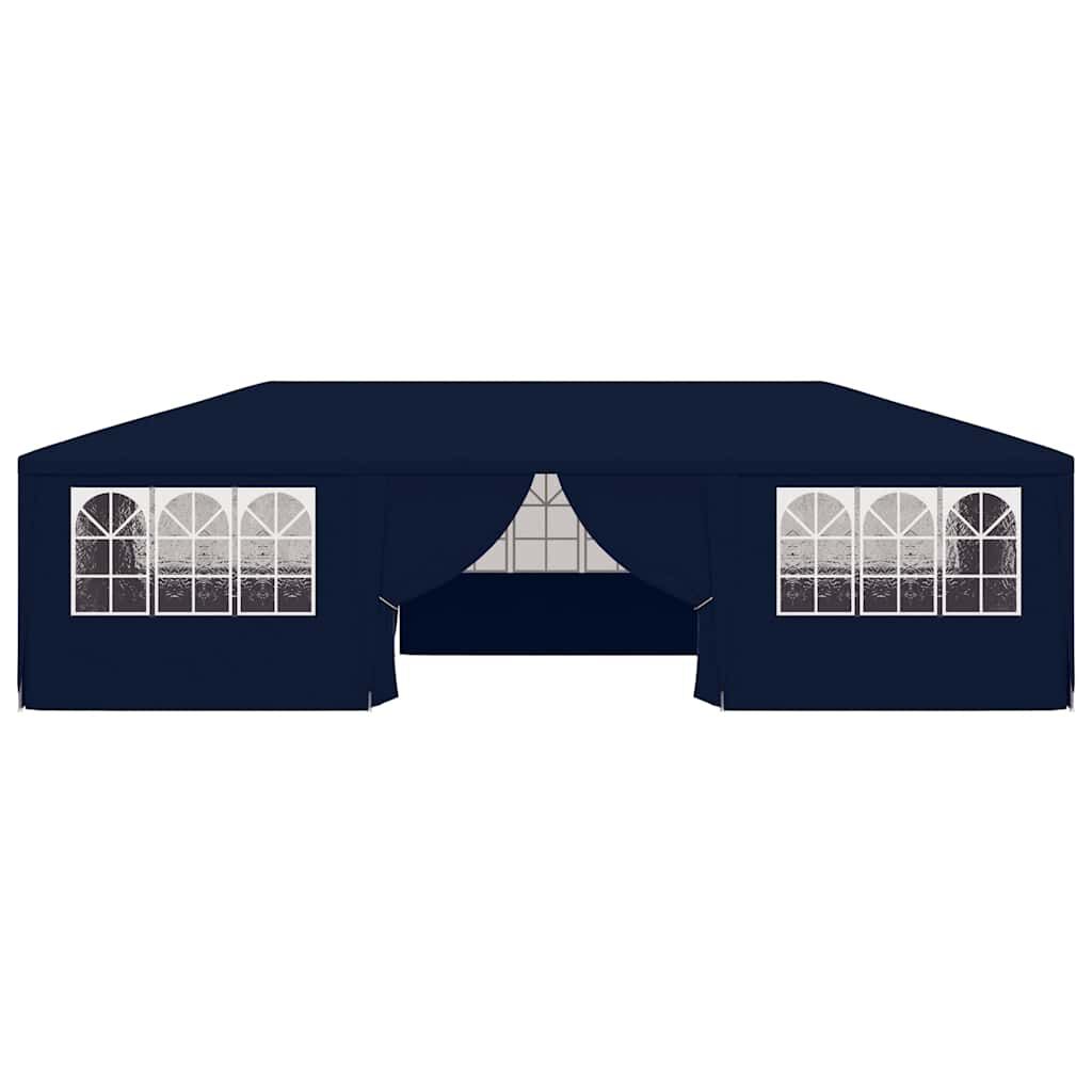 vidaXL Professional Party Tent with Side Walls 4x9 m Blue 90 g/m?