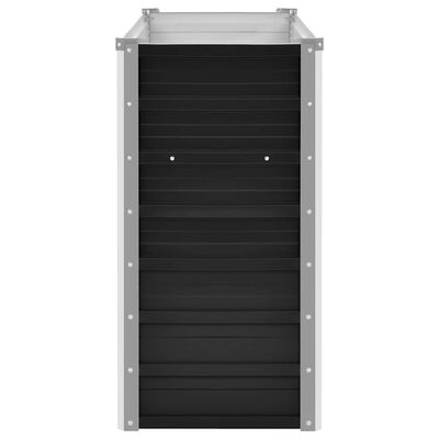 vidaXL Garden Raised Bed Anthracite 100x40x77 cm Galvanised Steel,  vidaXL Garden Raised Bed Anthracite 100x40x77 cm Galvanised Steel