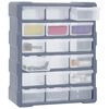 vidaXL Multi-drawer Organiser with 18 Middle Drawers 38x16x47 cm