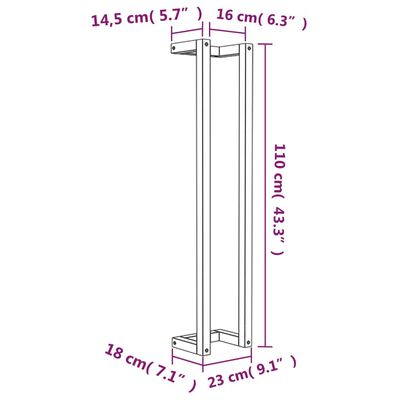 vidaXL Towel Rack 23x18x110 cm Solid Wood Pine,  vidaXL Towel Rack 23x18x110 cm Solid Wood Pine