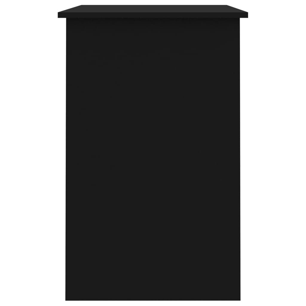 vidaXL Desk Black 100x50x76 cm Engineered Wood