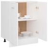vidaXL Bottom Cabinet Lyon White 60x46x81.5 cm Engineered Wood