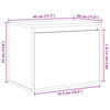 vidaXL Wall Cabinet White 45x30x35 cm Solid Pinewood