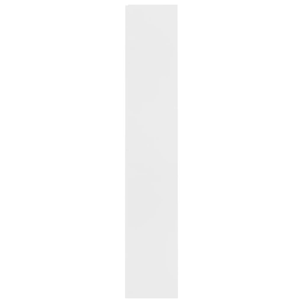 vidaXL 4-Tier Book Cabinet White 60x24x142 cm Engineered Wood