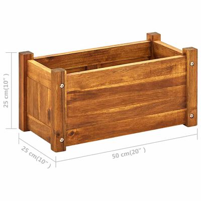 vidaXL Garden Raised Bed Acacia Wood 50x25x25 cm,  vidaXL Garden Raised Bed Acacia Wood 50x25x25 cm
