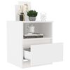 vidaXL Bed Cabinets 2 pcs White 40x40x50 cm Engineered Wood