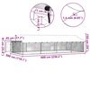 vidaXL Outdoor Dog Kennel with Roof 600x300x150 cm