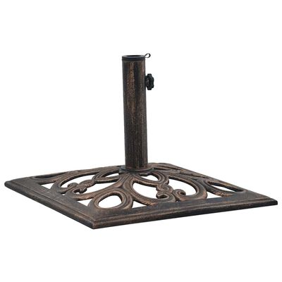 vidaXL Umbrella Base Bronze 12 kg 49 cm Cast Iron, bronze vidaXL Umbrella Base Bronze 12 kg 49 cm Cast Iron