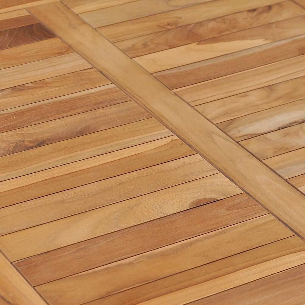 vidaXL Garden Dining Table 80x80x80 cm Solid Teak Wood