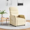 vidaXL Recliner Chair Cream Fabric