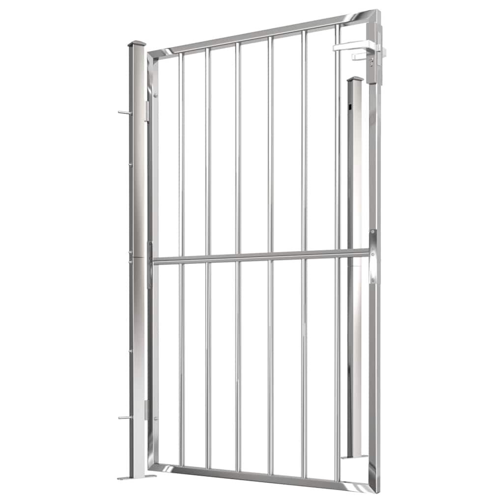 vidaXL Garden Gate 100x150 cm Stainless Steel