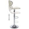 vidaXL Bar Stools 2 pcs Cream Faux Leather