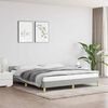 vidaXL Bed Frame without Mattress Light Grey 183x203 cm King Fabric