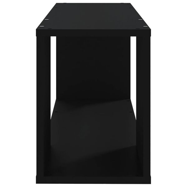 vidaXL TV Cabinet Black 80x24x32 cm Engineered Wood