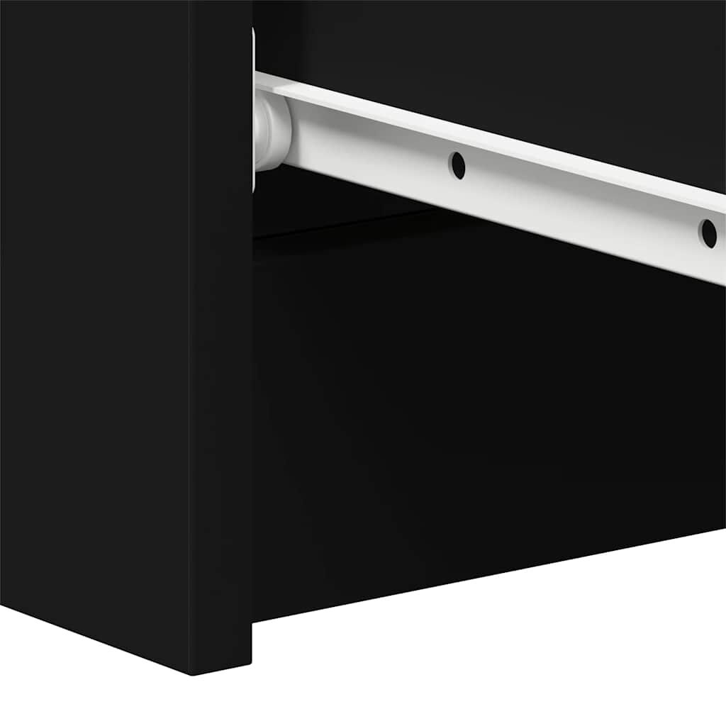 vidaXL Sideboard Black 60x35x98.5 cm Engineered Wood