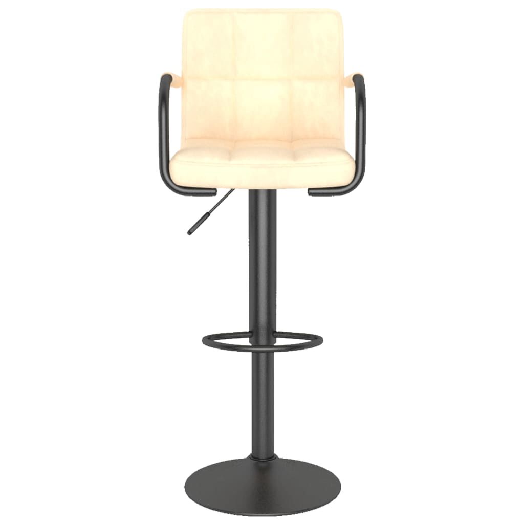 vidaXL Bar Stools 2 pcs Cream Velvet