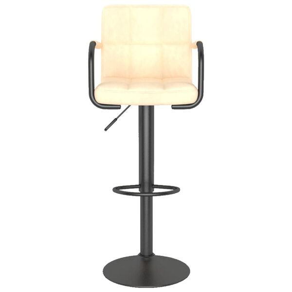 vidaXL Bar Stools 2 pcs Cream Velvet