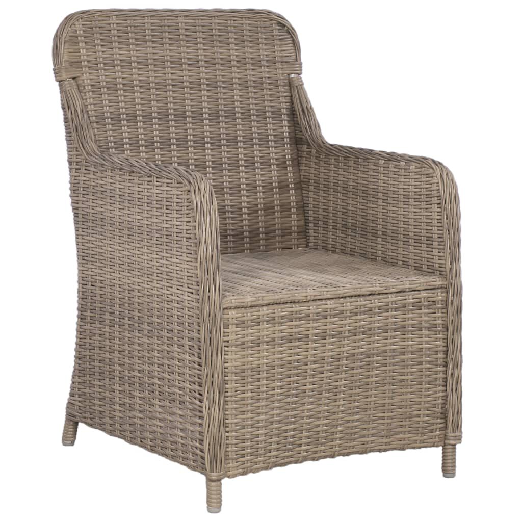 vidaXL 5 Piece Garden Dining Set Brown