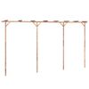vidaXL Pergola | Brown | Bamboo | Large | Durable | Pergola | Rectangular